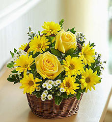 Basket of Sunshine Davenport Florist - Same Day Flower Delivery - Flower Power 